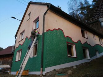 2022-03-19 Fensterrahmen und Bordüren streichen