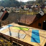 Yoga über den Dächern von Nankendorf
