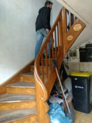 2020-10-03 Die Besichtigung geht weiter. Auf zum 1. Geschoss.