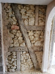 2021-01-23 Das Fachwerk ist herausgeputzt.