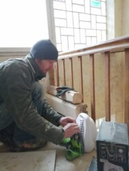 2021-01-23 Zwischendurch: immer wieder Finger + Handschuhe auftauen.