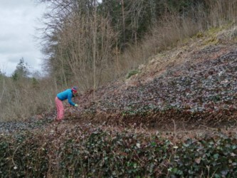 2021-03-13 Weg zum Boulderraum anlegen